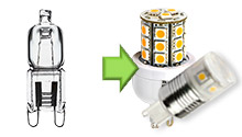 LED Lamp G9 230V halogeen vervangers