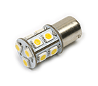 LED Lamp 12V, 2,2W, BAY15D, Warmwit, rond, dimbaar