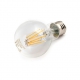 LED Lamp 230V, bol, 6W, Filament, Warmwit, E27, helder, dimbaar