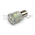 LED Lamp 12V - 24V, 3W, BA15D, Wit, rond