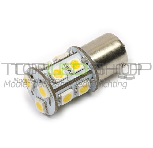 LED Lamp 12V, 2,2W, BA15S, Warmwit, rond, dimbaar