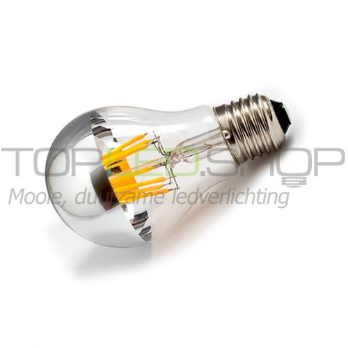 E27 LED Kopspiegel | Filament, zoals gloeilamp dimbaar | 6W = 50W