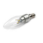 LED Lamp 230V, kaars, 3W, Warmwit, E14, dimbaar, helder