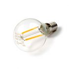 LED Lamp 230V, bol, 2W, Filament, Warmwit, E14, helder