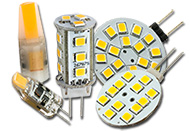 12 Volt LED G4 kleine halogeen