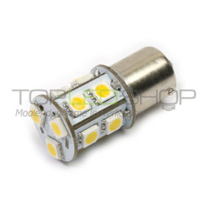 LED Lamp 12V, 2,2W, BA15S, Warmwit, rond, dimbaar