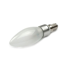 LED Lamp 230V, kaars, 3W, Extra Warmwit, E14, dimbaar, mat