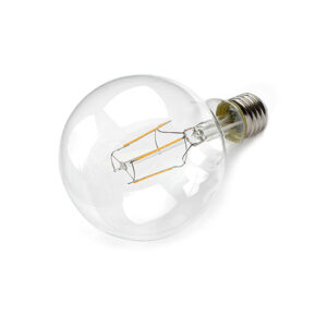 LED Lamp 230V, bol groot, 4W, Filament, Warmwit, E27, helder
