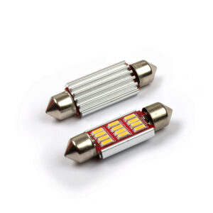 LED Lamp 12V, 2W, Festoon, Warmwit, vlak, dimbaar