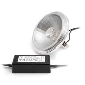 LED Lamp 230V, 12W, AR111, G53, Duotone, dimbaar