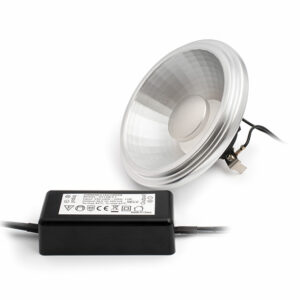 LED Lamp 230V, 12W, AR111, G53, Wit-warmwit, dimbaar