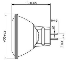 MR11 (GU4) LED 2W dimbare Lamp