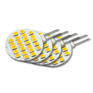 LED Lamp 12V, 2,5W, G4, Warmwit, horizontaal, dimbaar, 4x
