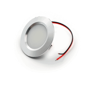 LED Downlighter 12V, 2,4W, Warmwit, alu, dimbaar