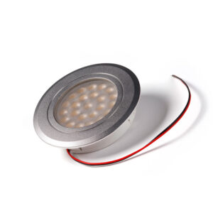 LED Downlighter 12V, 2,5W, Warmwit, alu, dimbaar