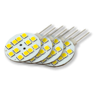 LED Lamp 12V, 1,8W, G4, Warmwit, horizontaal, dimbaar, 4x